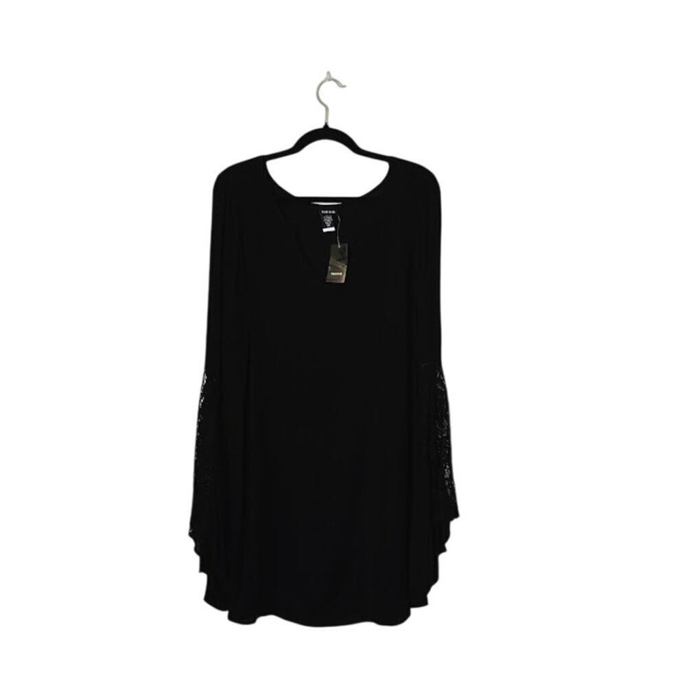 Torrid Womens NWT Lace Shift Mini Dress Size 00 Large Black Whimsigoth Romantic